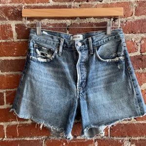 Agolde cut off denim shorts